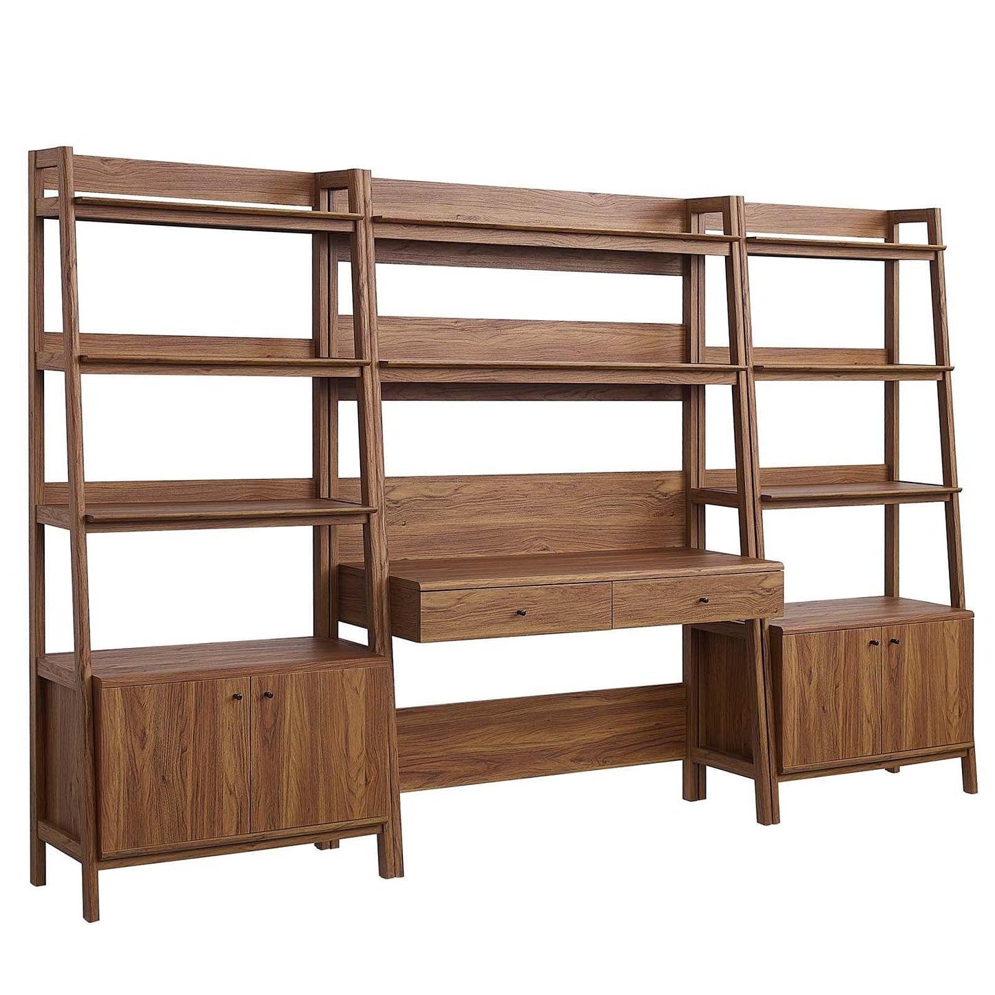 Bixby 3-Piece Wood Office Desk and Bookshelf, EEI-6115 FredCo