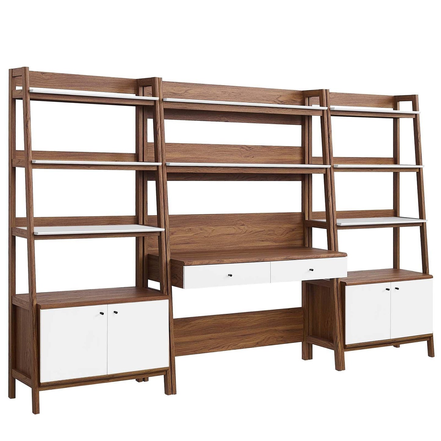 Bixby 3-Piece Wood Office Desk and Bookshelf, EEI-6115 FredCo