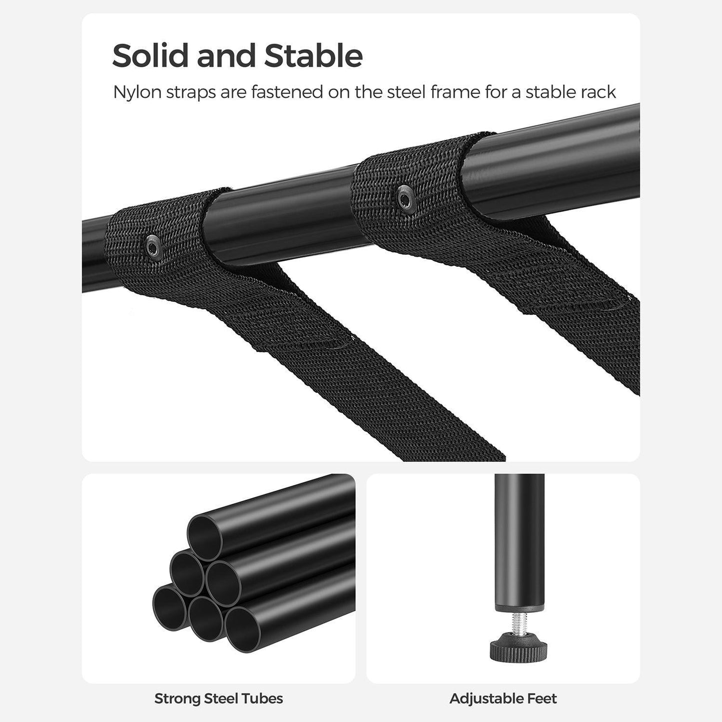 Black Foldable Luggage Rack FredCo