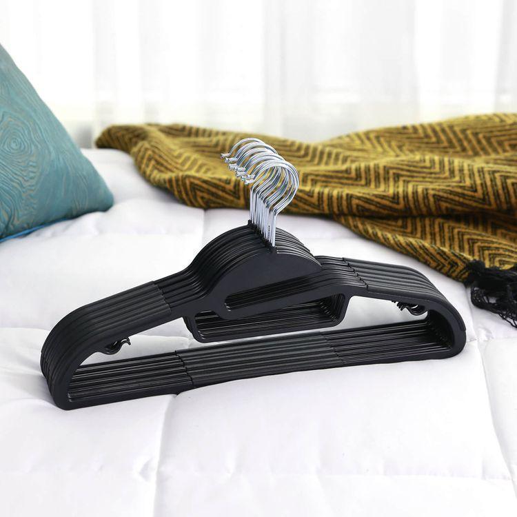 Black Plastic Hangers Set FredCo