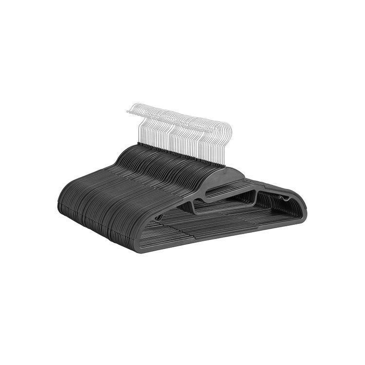 Black Plastic Hangers Set FredCo