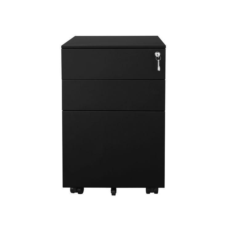 Black Steel File Cabinet FredCo