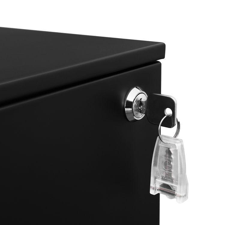 Black Steel File Cabinet FredCo