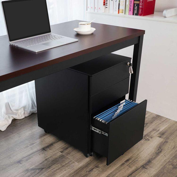 Black Steel File Cabinet FredCo
