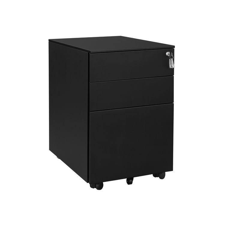 Black Steel File Cabinet FredCo