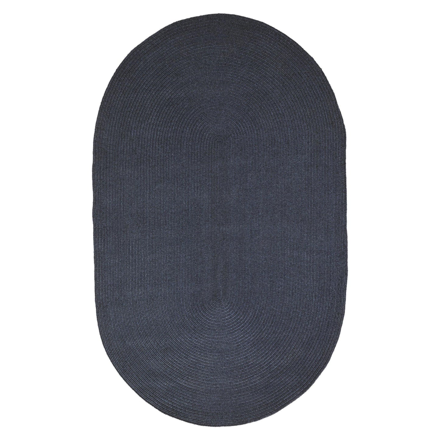 Braided Outdoor Reversible Solid Oval/Round Rug FredCo