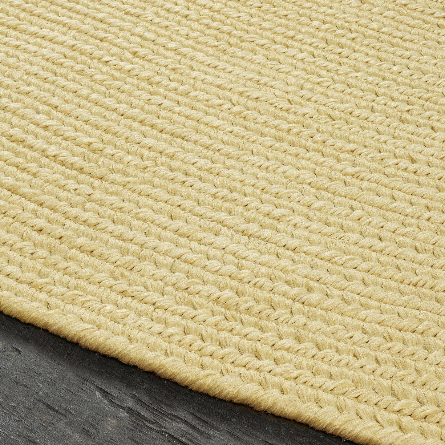 Braided Outdoor Reversible Solid Oval/Round Rug FredCo