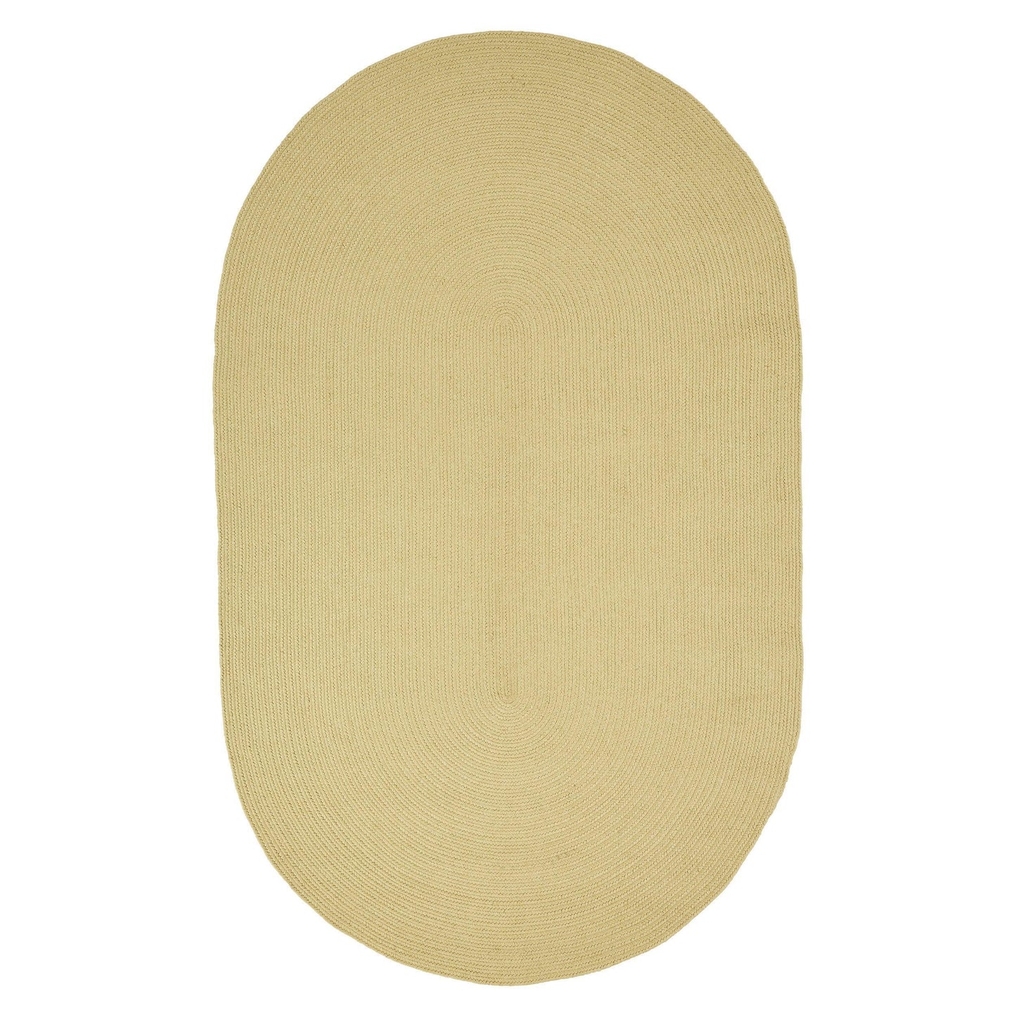 Braided Outdoor Reversible Solid Oval/Round Rug FredCo
