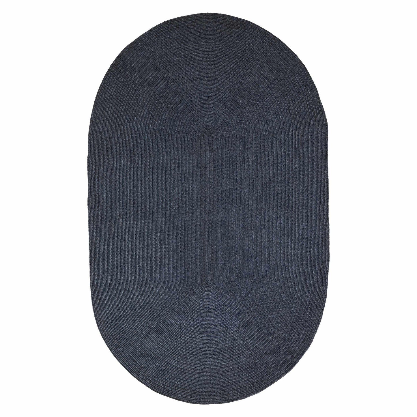 Braided Outdoor Reversible Solid Oval/Round Rug FredCo