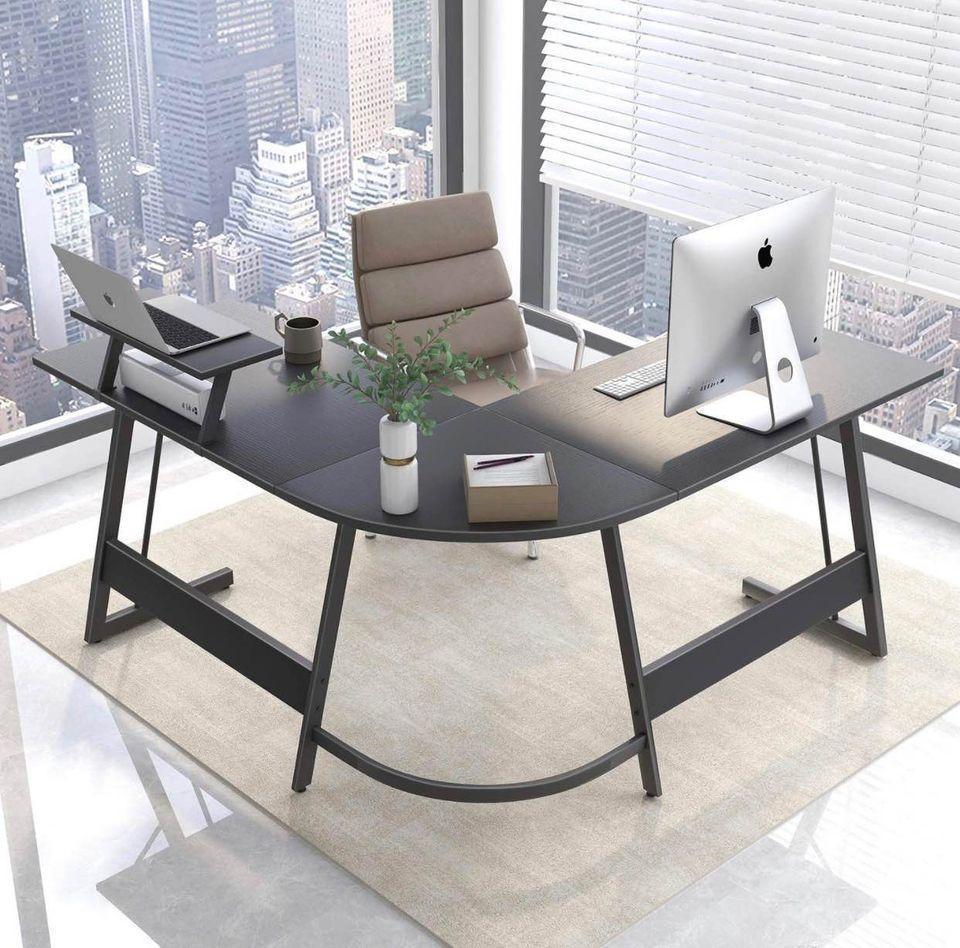 Brand New Modern L-Shaped Desk Computer Corner Desk FredCo