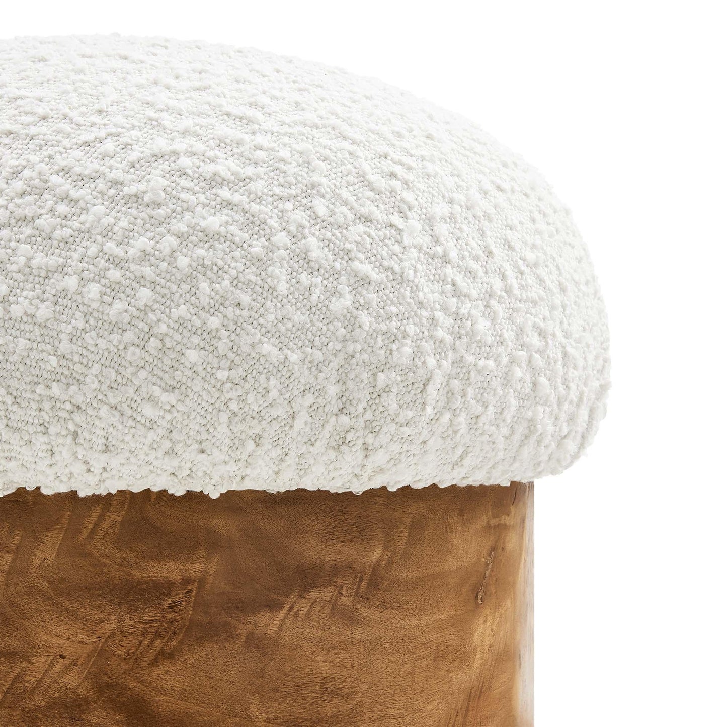 Breeze Boucle Upholstered Ottoman by Modway FredCo