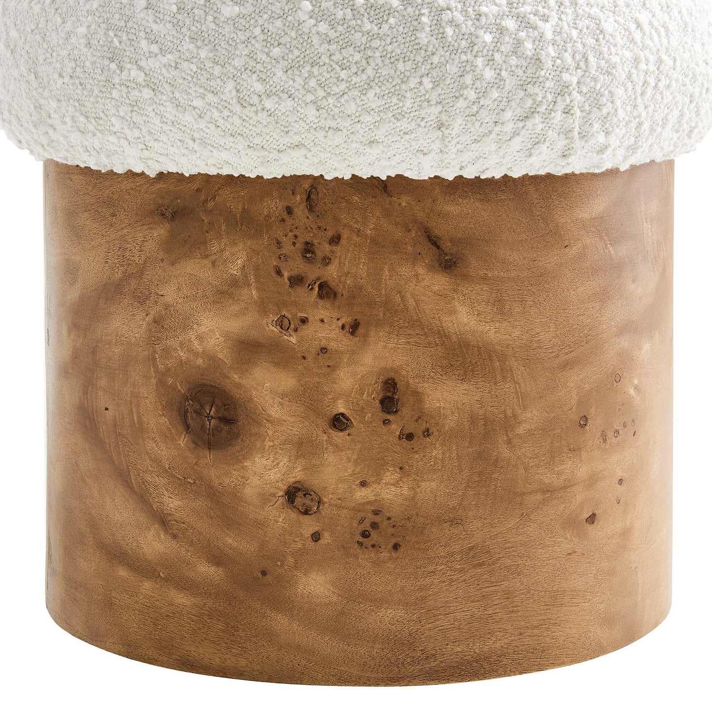 Breeze Boucle Upholstered Ottoman by Modway FredCo