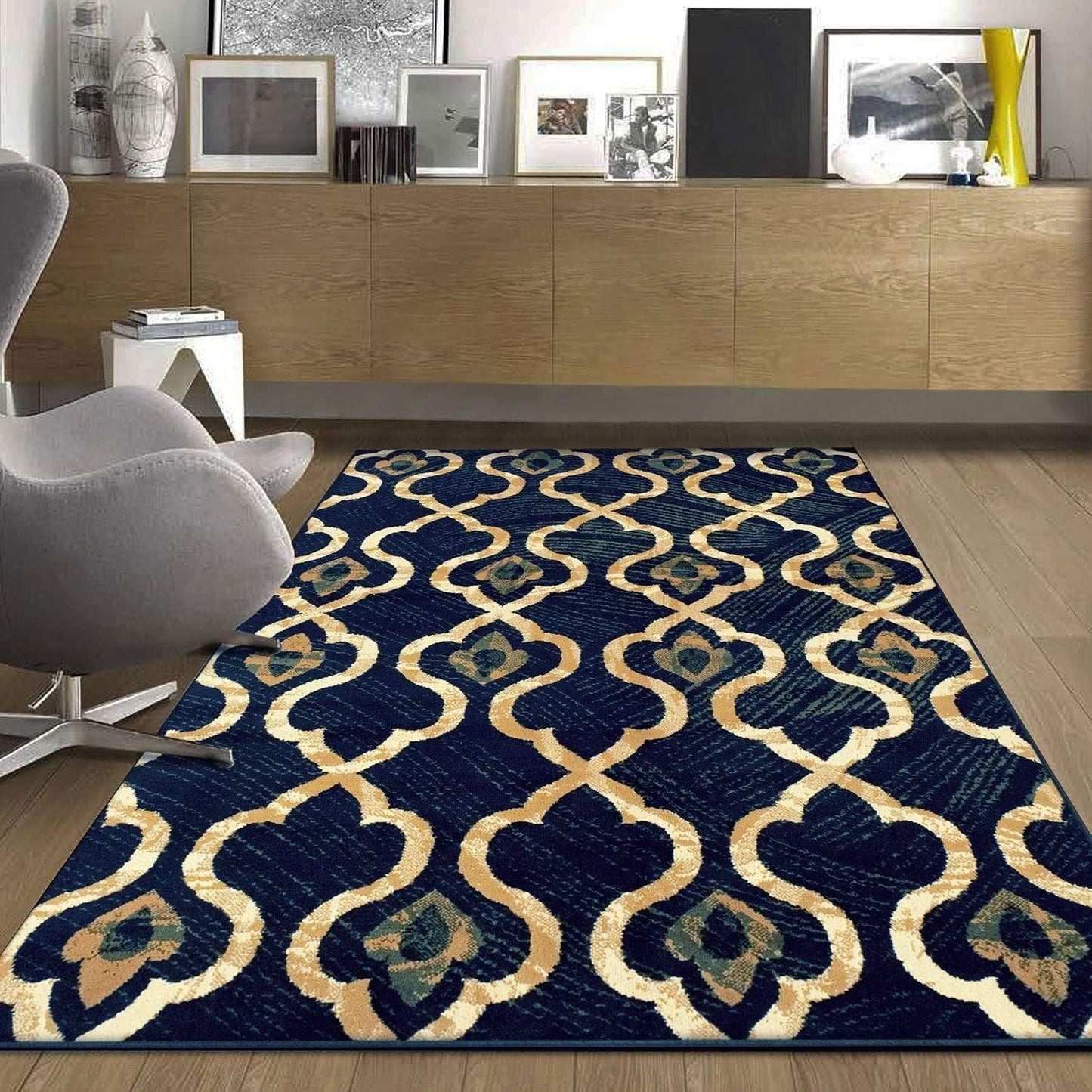 Brighton Mid-Century Trellis Rug FredCo