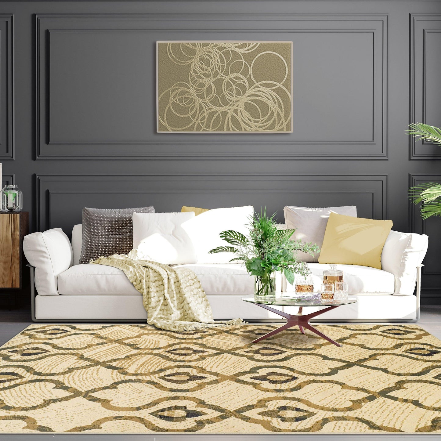 Brighton Mid-Century Trellis Rug FredCo