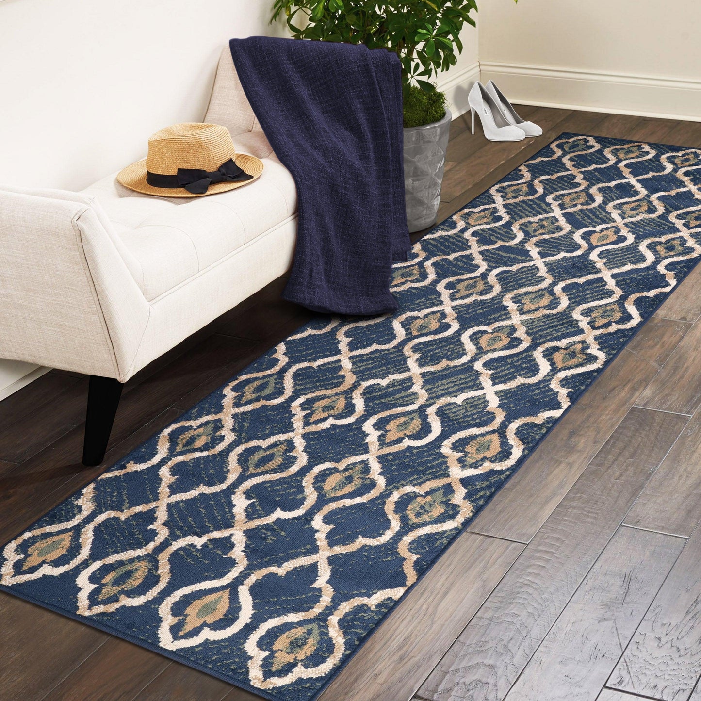 Brighton Mid-Century Trellis Rug FredCo