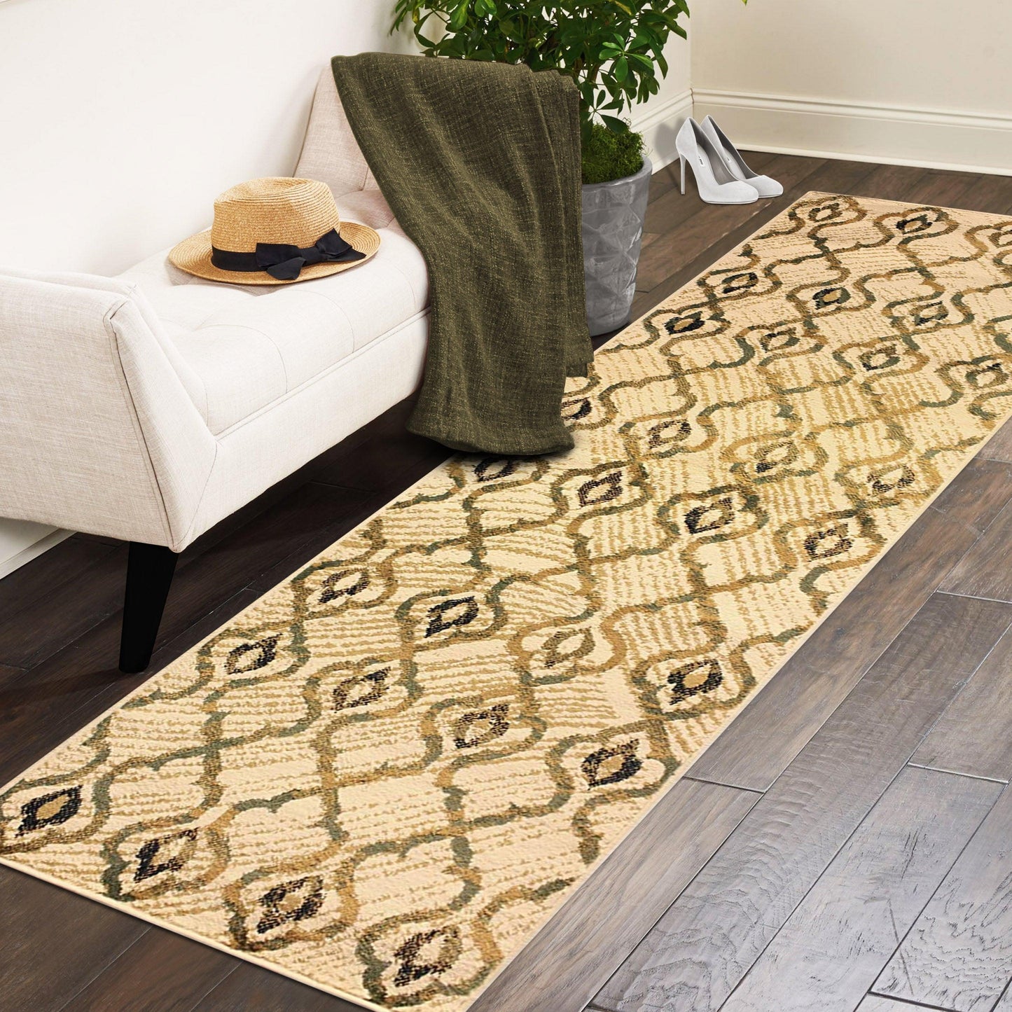 Brighton Mid-Century Trellis Rug FredCo