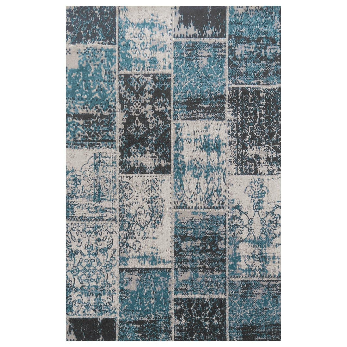 Brighton Oriental Contemporary Distressed Cotton-Blended Rug FredCo