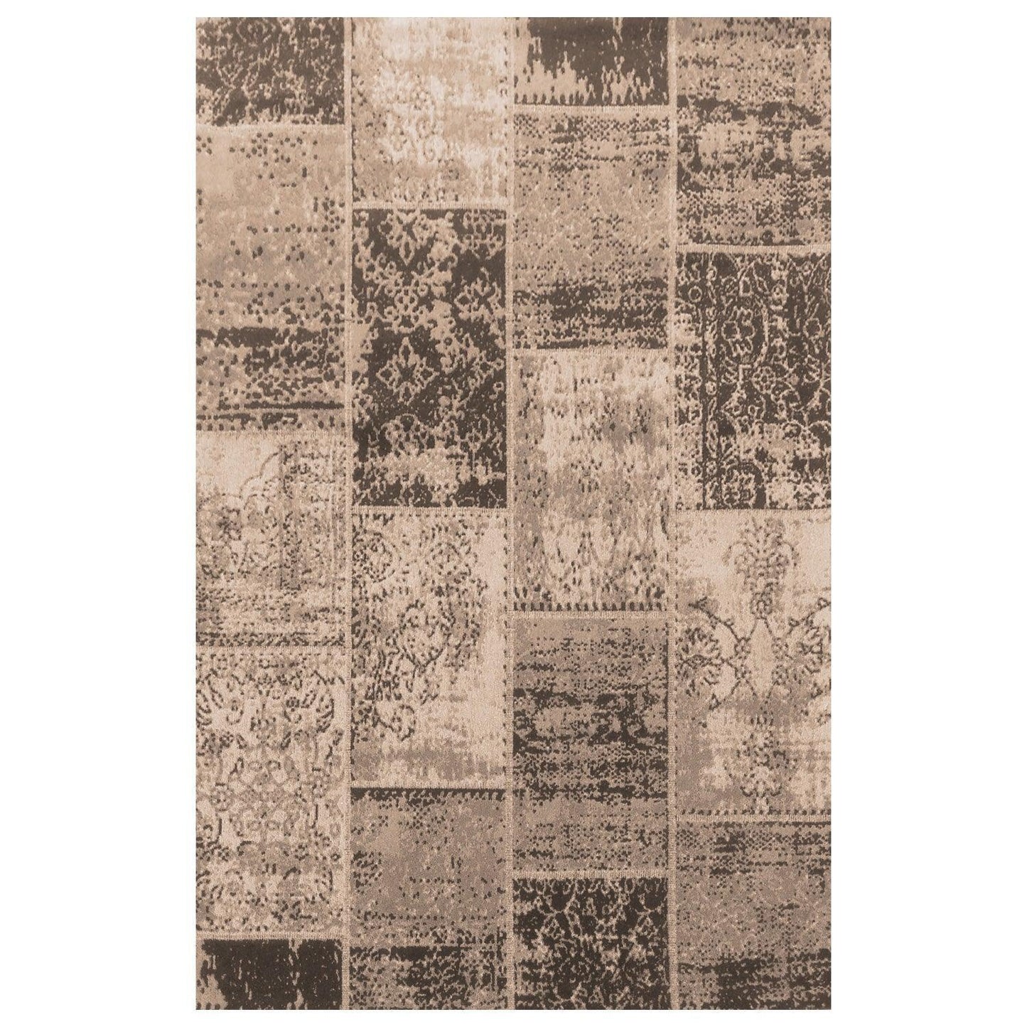 Brighton Oriental Contemporary Distressed Cotton-Blended Rug FredCo