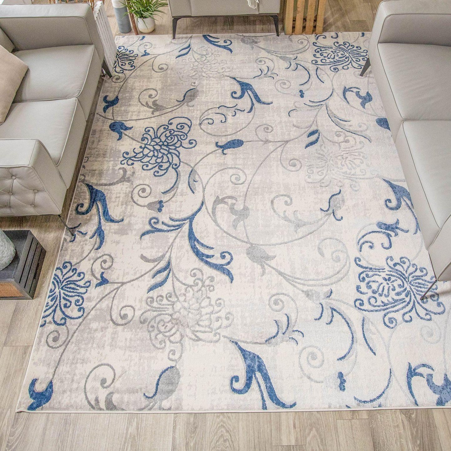Briony Modern Floral Rug FredCo