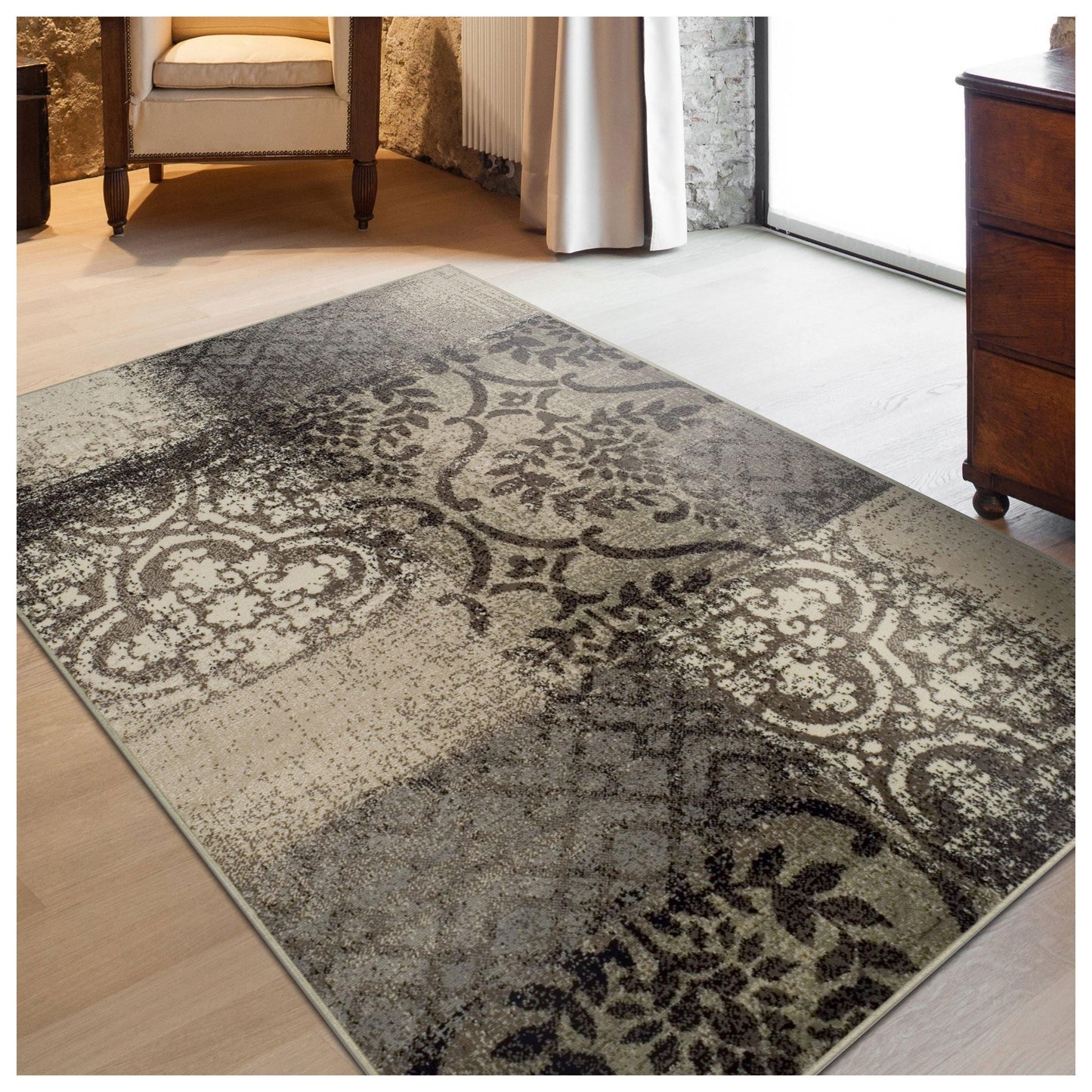 Bristol Contemporary Distressed Rug FredCo