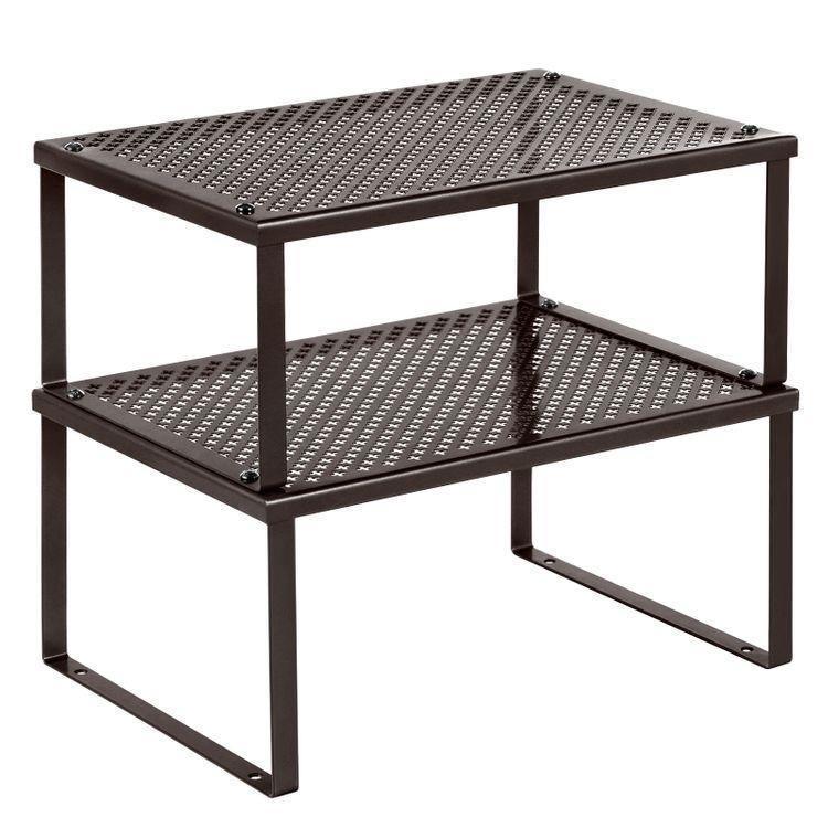 Brown Cabinet Shelf Organizer FredCo