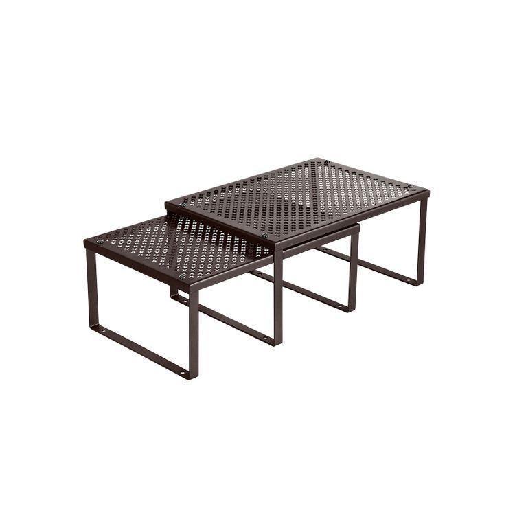 Brown Cabinet Shelf Organizer FredCo