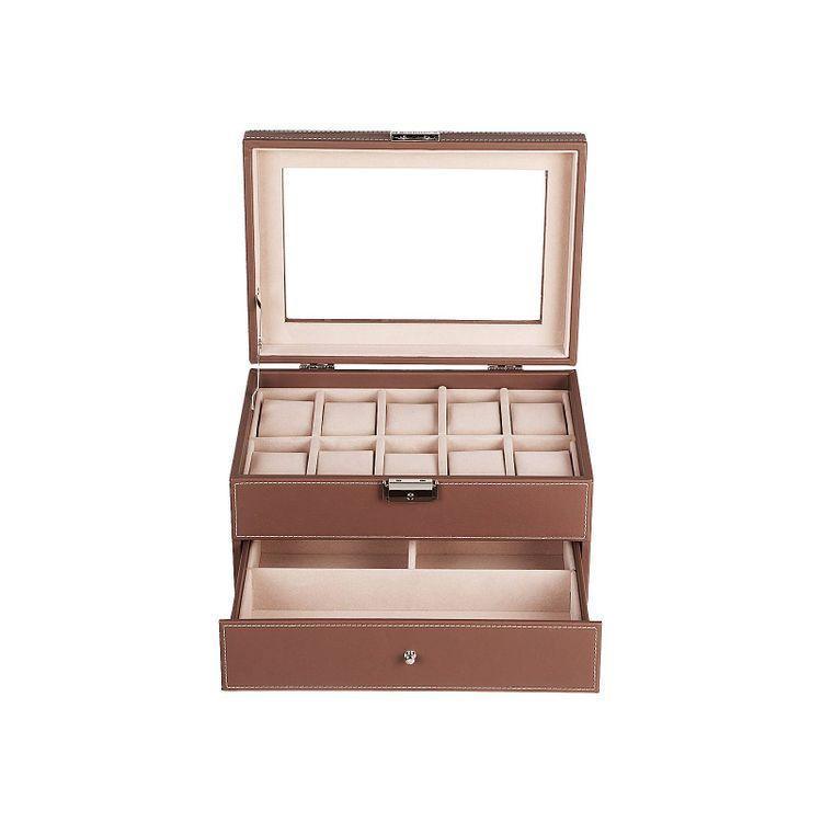 Brown Large Watch Box FredCo