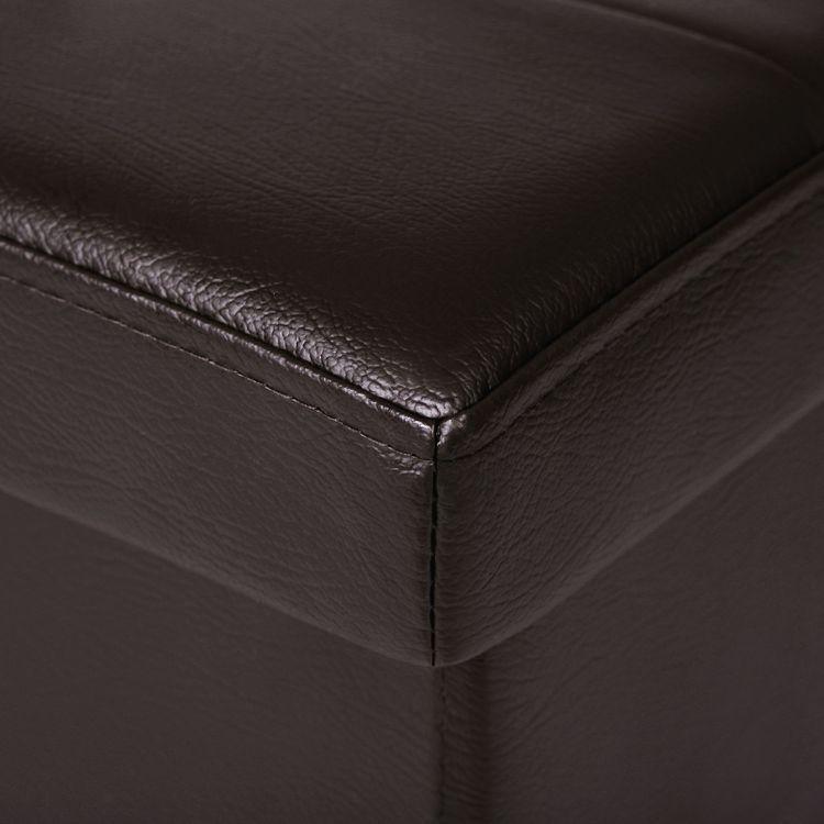 Brown Tufted Storage Ottoman FredCo