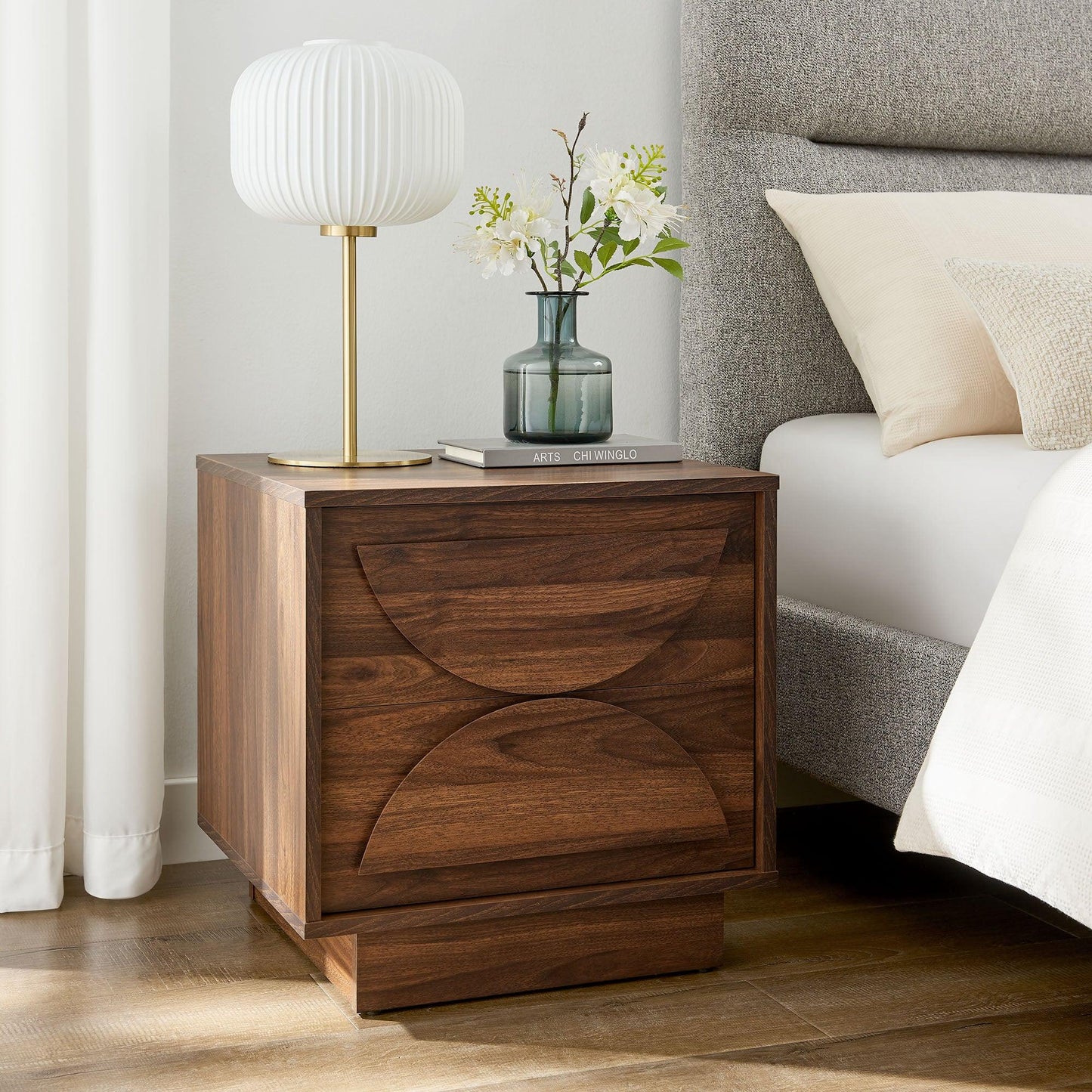 Bulwark 2-Drawer Nightstand by Modway FredCo