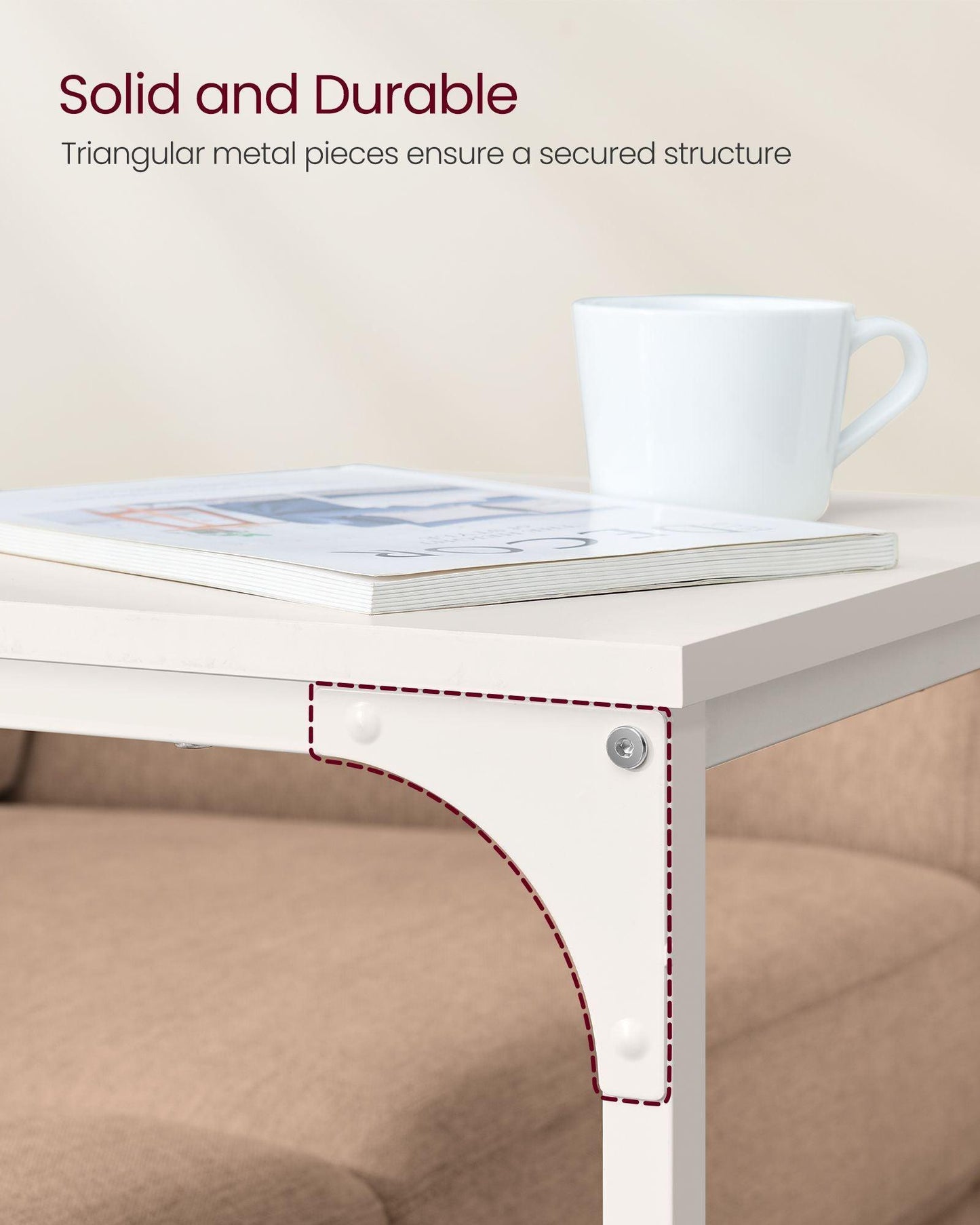 C-Shaped End Table FredCo