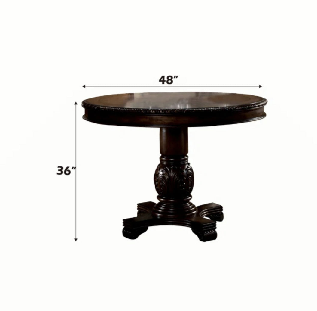 Chateau De Ville Espresso Finish Counter Height Table FredCo