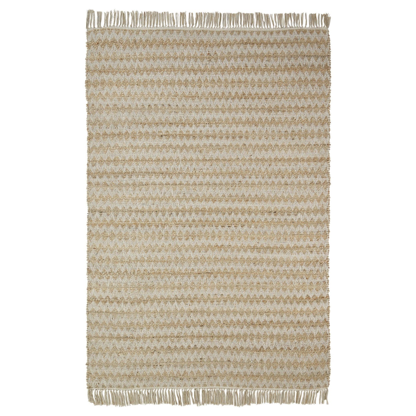Chevron Eco-Friendly Hand Woven Jute Rug FredCo