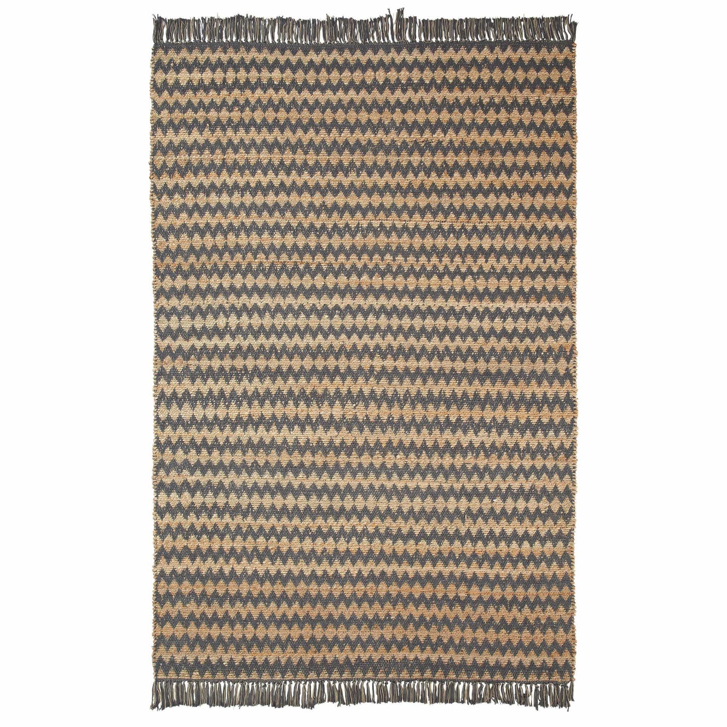 Chevron Eco-Friendly Hand Woven Jute Rug FredCo