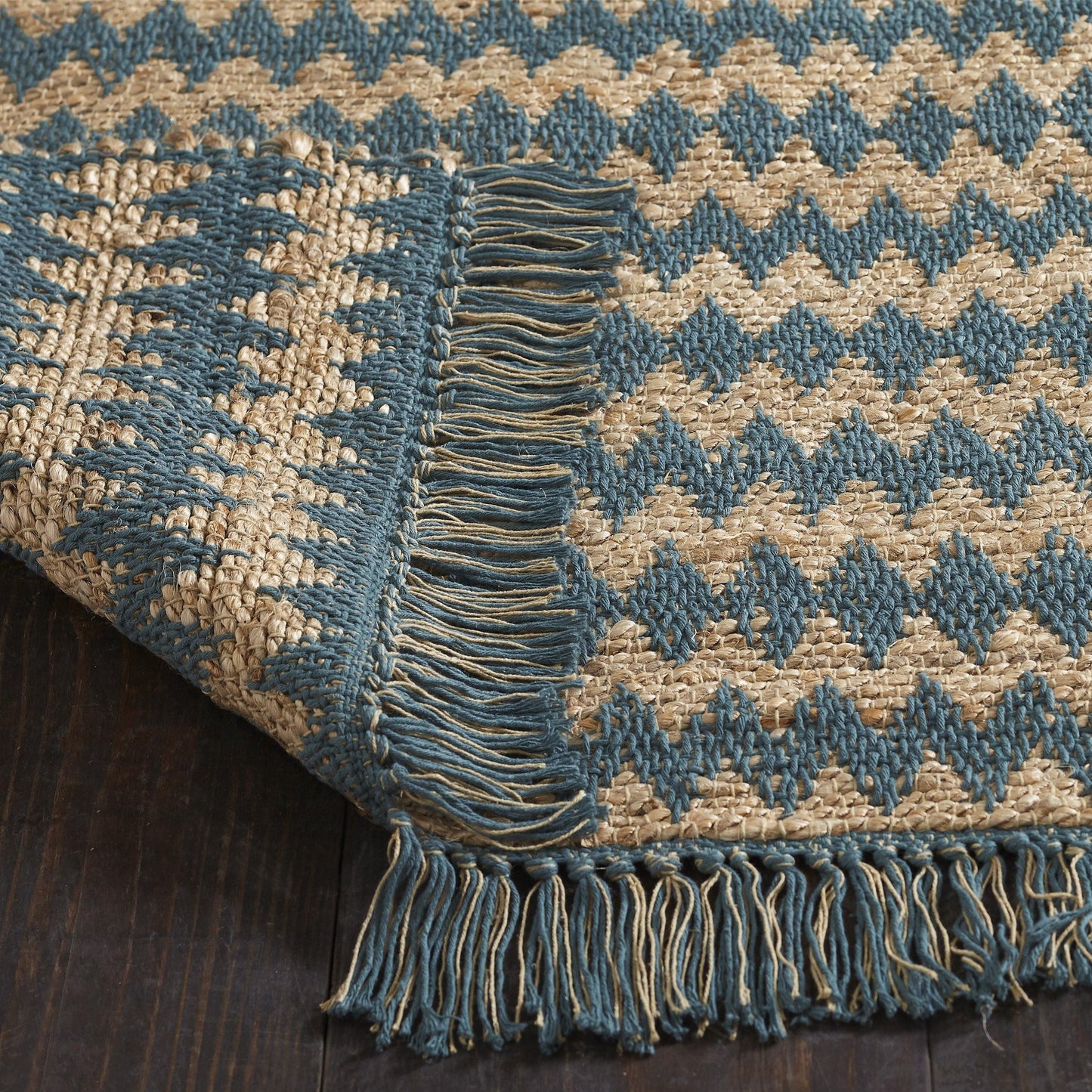 Chevron Eco-Friendly Hand Woven Jute Rug FredCo