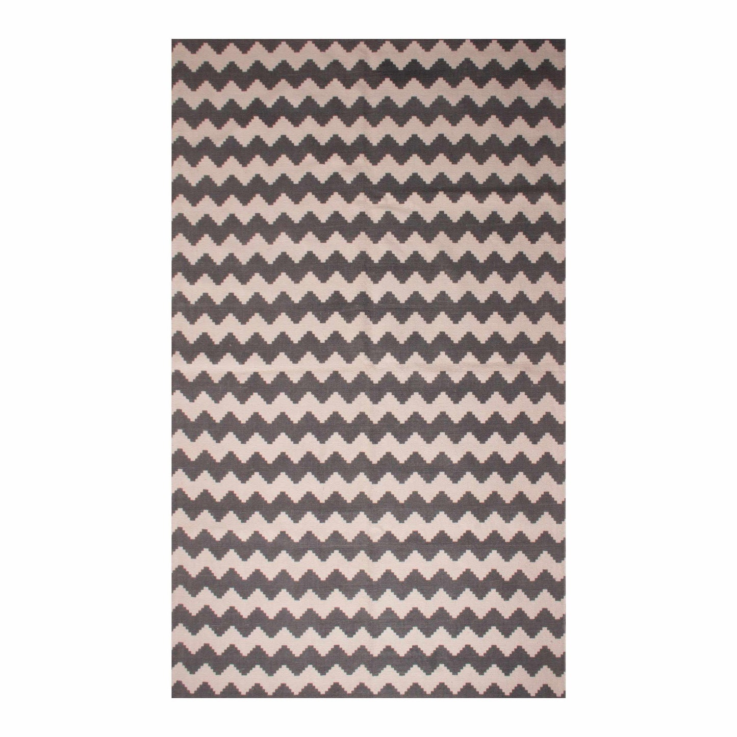 Chevron Zig-Zag Wavy 100% Cotton Printed Rug FredCo