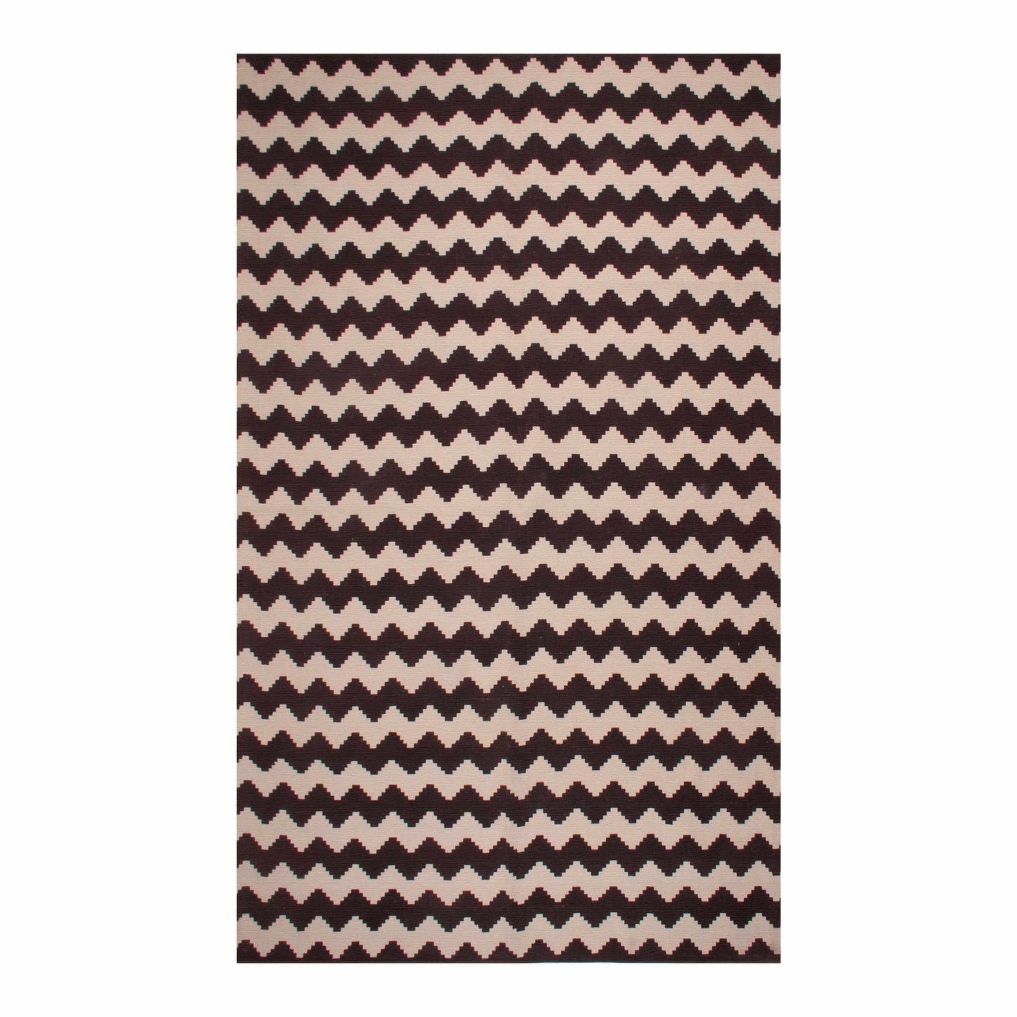 Chevron Zig-Zag Wavy 100% Cotton Printed Rug FredCo