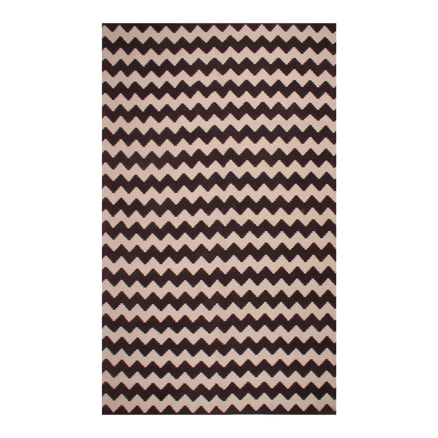Chevron Zig-Zag Wavy 100% Cotton Printed Rug FredCo