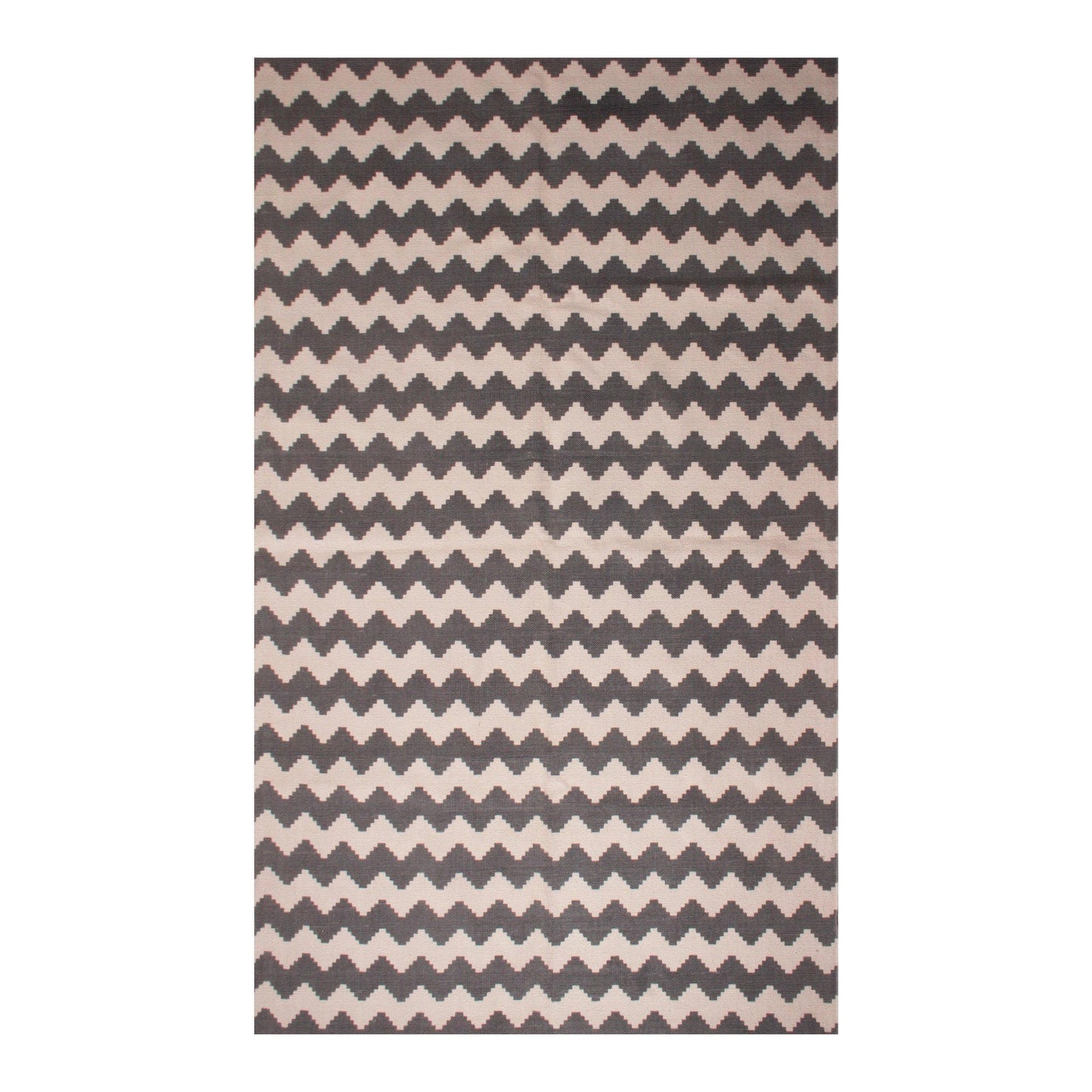 Chevron Zig-Zag Wavy 100% Cotton Printed Rug FredCo