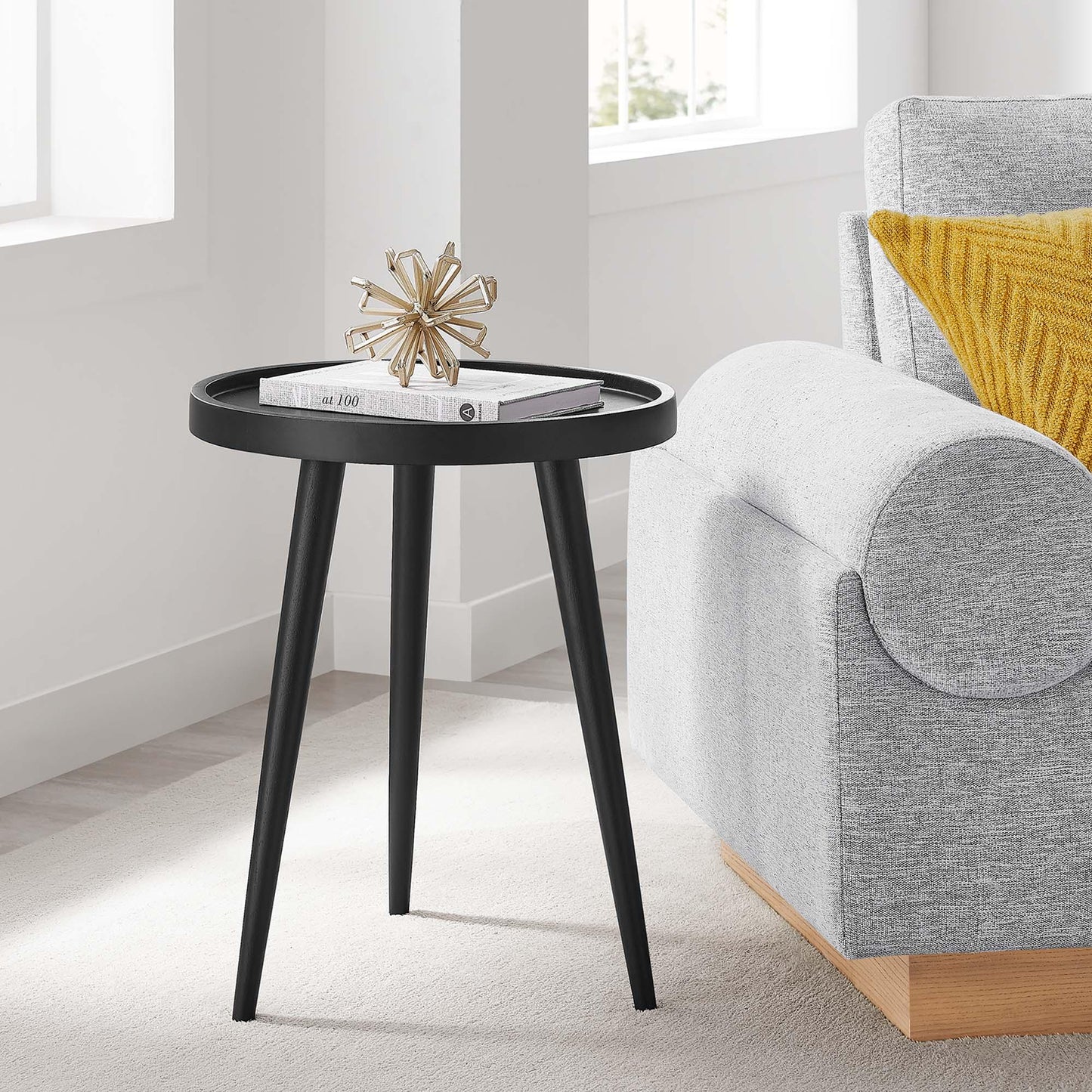 Chiro Round Wood Side Table by Modway FredCo