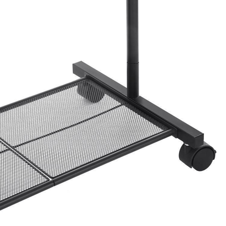 Clothes Rack with Wheels Black FredCo