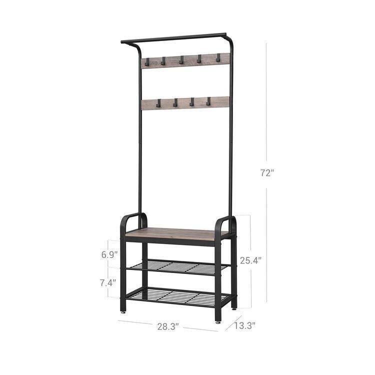 Coat Rack Shoe Bench FredCo