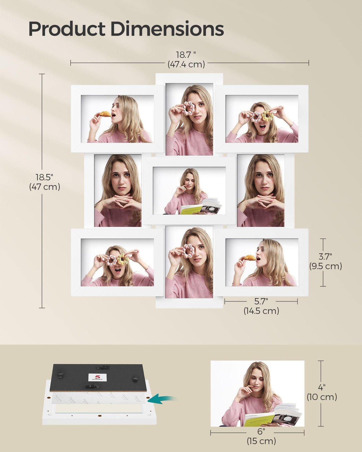 Collage Picture Frames, 4x6 Picture Frames Collage for Wall Decor FredCo