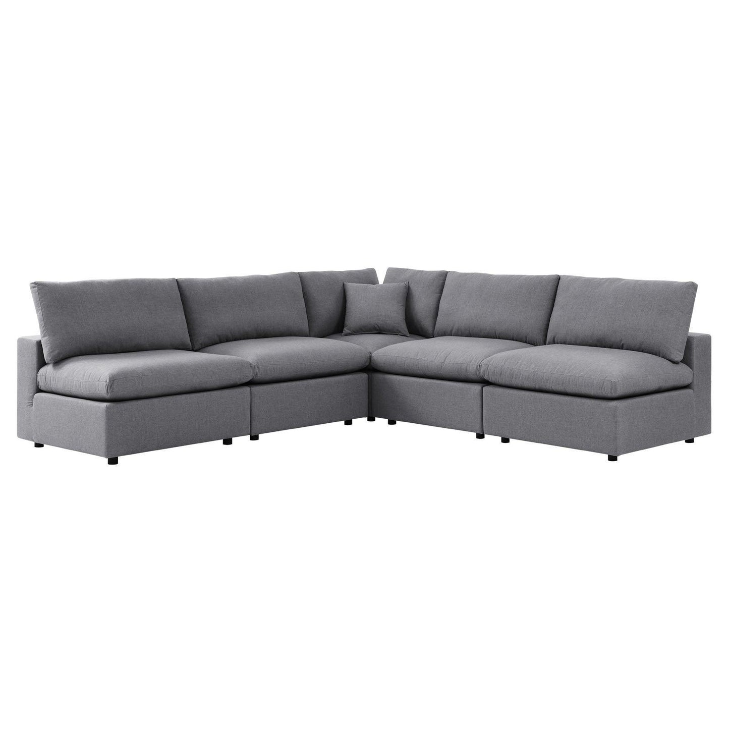 Commix 5-Piece Sunbrella Outdoor Patio Sectional Sofa, EEI-5588 FredCo