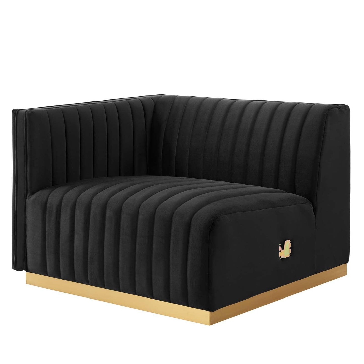 Conjure Channel Tufted Performance Velvet 4-Piece Sofa, EEI-5845 FredCo