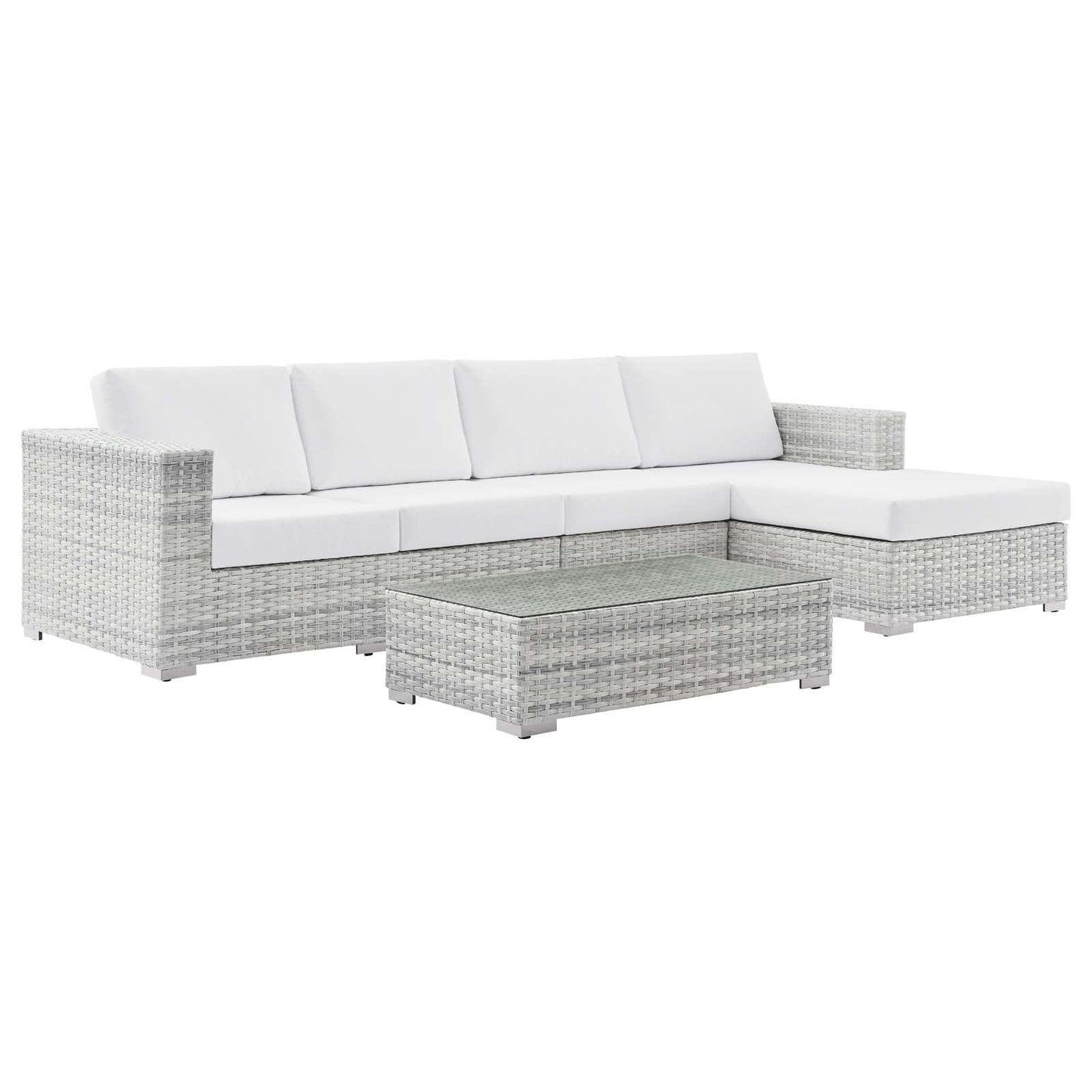 Convene 4-Piece Outdoor Patio Sectional Set, EEI-5445 FredCo
