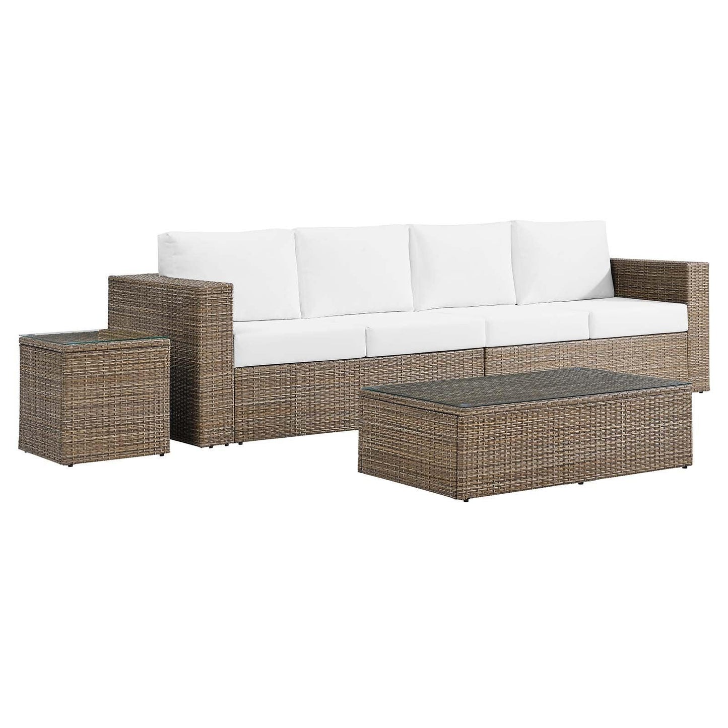 Convene Outdoor Patio Outdoor Patio 4-Piece Furniture Set, EEI-6330 FredCo