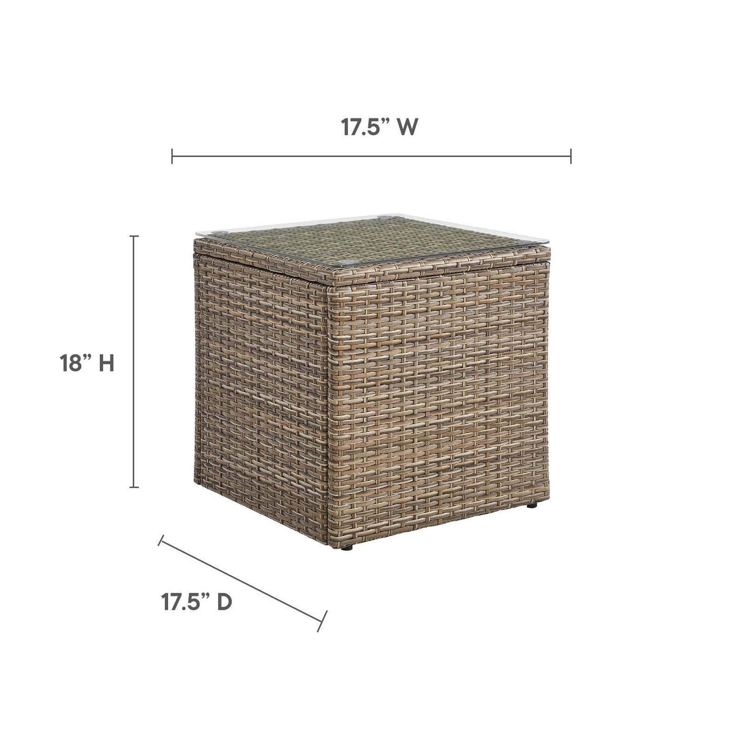 Convene Outdoor Patio Side Table, EEI-6240 FredCo