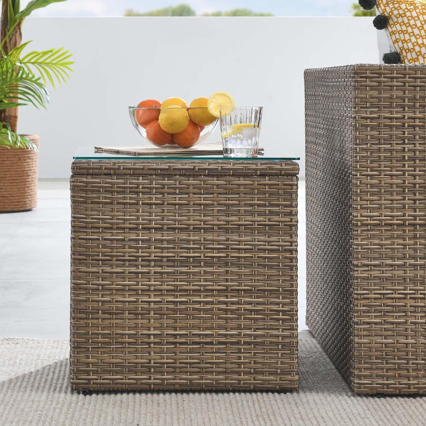 Convene Outdoor Patio Side Table, EEI-6240 FredCo