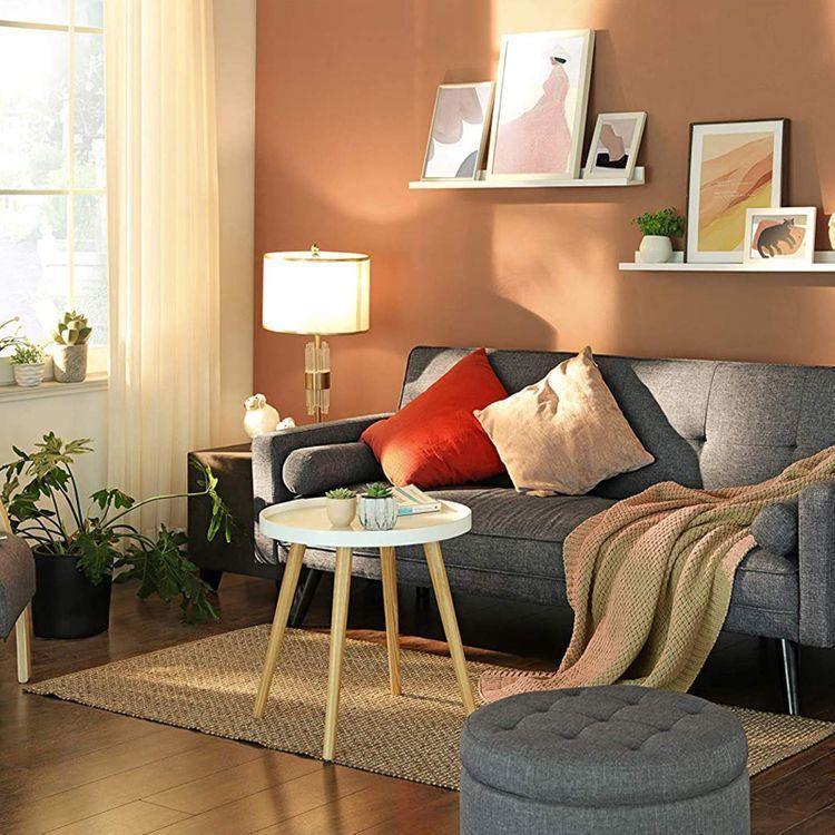 Convertible Couch Sofa Bed Grey FredCo