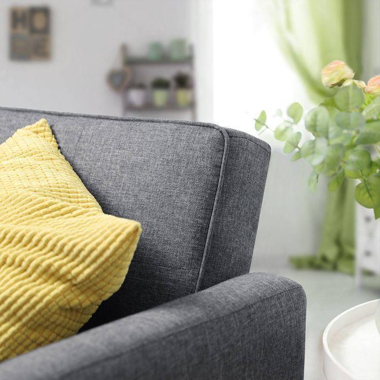 Convertible Couch Sofa Bed Grey FredCo